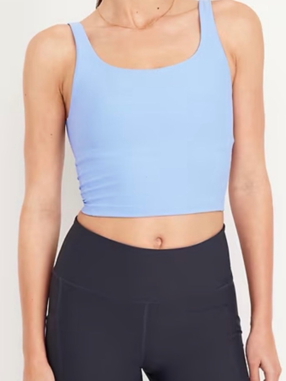 Old Navy Light Blue Powersoft Longline Sports Bra